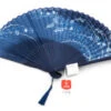 Handfächer Aino-cho, Blau -Japanisches Geschirr Geschäft handfaecher aino cho blau