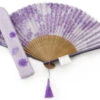 Handfächer Kiyoshisakura, Lila -Japanisches Geschirr Geschäft handfaecher kiyoshisakura lila