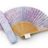 Handfächer Sakura Fubuki, Kirschblüte Blau -Japanisches Geschirr Geschäft handfaecher sakura fubuki kirschbluete blau