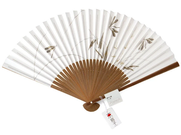 Handfächer Tsubame, Weiß 11 Handfächer Tsubame, Weiß – Bild 9