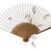Handfächer Tsubame, Weiß 1 Handfächer Tsubame, Weiß -Japanisches Geschirr Geschäft handfaecher tsubame weiss