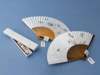 Handfächer Tsubame, Weiß 9 Handfächer Tsubame, Weiß – Bild 7