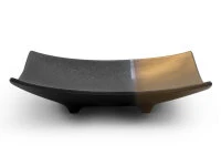 Japanischer Teller Sou, Schwarz-gold, 2 Größen 6 Japanischer Teller Sou, Schwarz-gold, 2 Größen – Bild 4