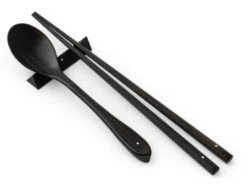 Japanisches Besteck-Set Yokina Asa, Ebenholz -Japanisches Geschirr Geschäft japanisches besteck set yokina asa ebenholz 1