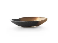 Japanisches Soßenschälchen Sou, Schwarz-gold 3 Japanisches Soßenschälchen Sou, Schwarz-gold