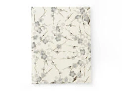 Japanbuch Tokyo Memo, Chiyogami Blütenäste Elfenbein, 17 X 22 Cm -Japanisches Geschirr Geschäft notizbuch japanbuch bluetenaeste grau elfenbein klein 1