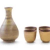 Sake Set Gold, 1 Karaffe, 4 Becher -Japanisches Geschirr Geschäft sake set gold 1 karaffe 4 becher
