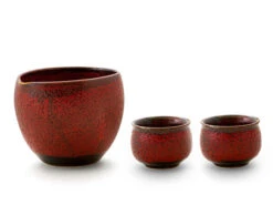 Sake Set Shuin, 1 Karaffe, 2 Becher -Japanisches Geschirr Geschäft sake set shuin 1 karaffe 2 becher 1