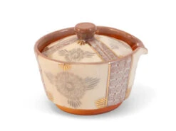 Shiboridashi Teekanne Shino Hanamishima, 150 Ml -Japanisches Geschirr Geschäft shiboridashi teekanne shino hanamishima 150 ml 1