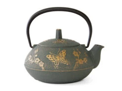 Teekanne Gusseisen CHOCHO, Bronze, 0,6 L -Japanisches Geschirr Geschäft teekanne gusseisen chocho bronze 0 6 l 1